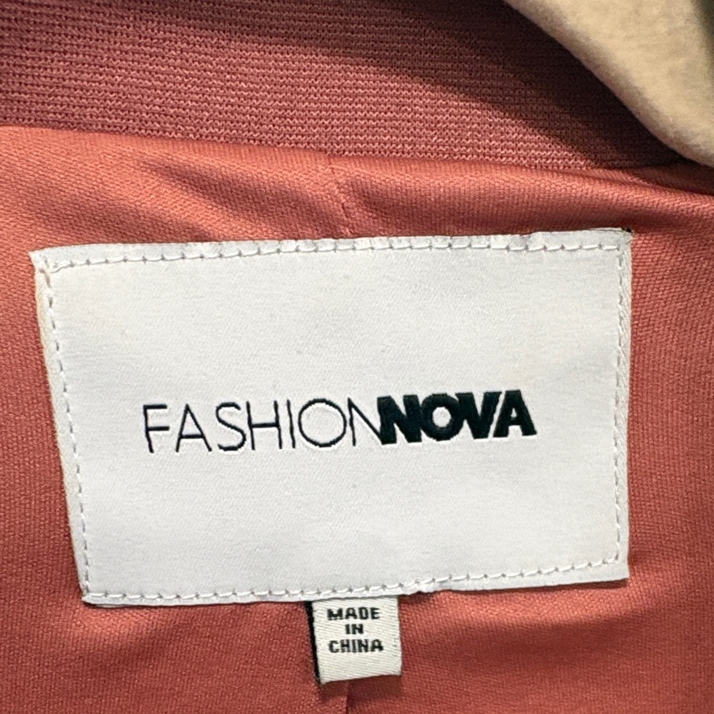Fashion Nova Rose Mauve Single-Button Blazer - Picture 2 of 7
